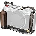 SmallRig Retro Cage for FUJIFILM X-M5, Built-in Wooden Handgrip and Quick Release Plate for Arca, Included Windshield/Hot Shoe Cover/Shutter Release Button - 4892