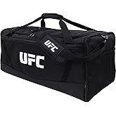 UFC Gym Bag, 25 Inch Extra Large Travel Duffel Bag for Men and Women, Shoe Compartment, MMA Workout Equipment and Sports Accessories, Black