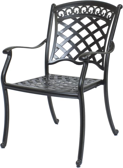 Summerset Casual 4 St Tropez Cast Aluminum Dining Chairs With Cushions Amazon Ca Home Kitchen
