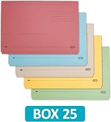 Elba A4+ Document Wallets 25 Pack Foolscap Folders Assorted Colours view 5