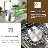 HaWare 10L Tri-Ply Stainless Steel Stock Pot with Glass Lid 25.5cm view 7