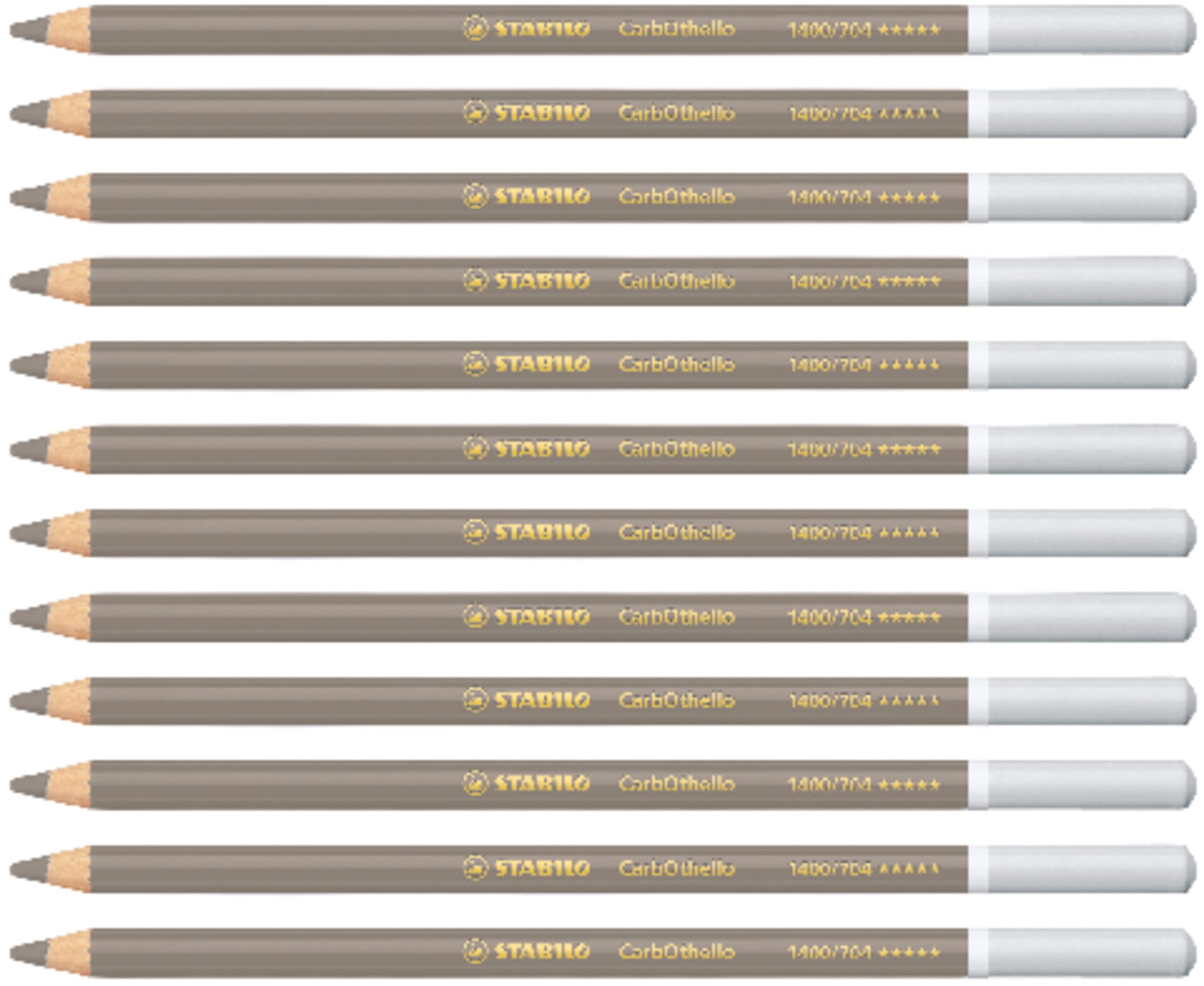 STABILO CarbOthello - Chalk-Pastel Pencil - Pack of 12 - Warm Grey 3