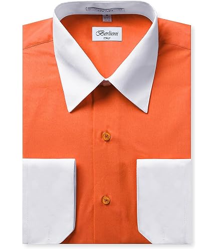 Elegant Men's Button Down Two Tone Red Dress Shirt at Amazon Men's Clothing store