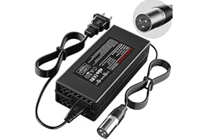 QKIIP Electric Scooter Battery Charger (3-Pin Male XLR) 24V 5A for Pride Mobility Scooter,Go-Go Elite Traveller, 4 Wheel Mobility, ShopRider, Jazzy Power Chair, Ezip Mountain Traillz, Drive Medical