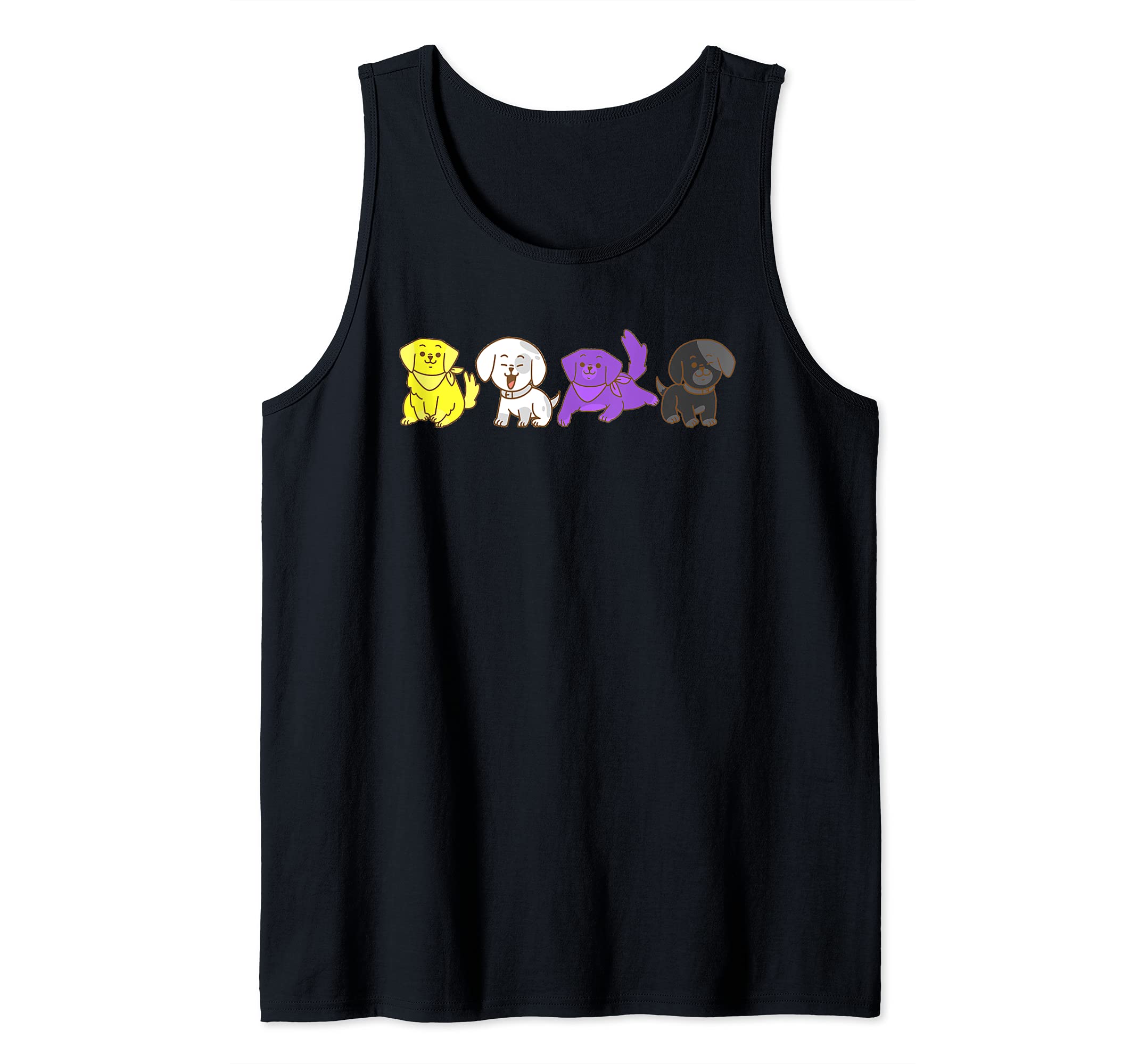 Non-Binary Dogs LGBTQ Tank Top