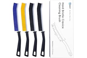 JHBEEY Crevice Cleaning Brush, 4Pcs Hard Bristle Crevice Cleaning Brushes for Household Use, Gap Cleaning Brush, Crevice Brush to Scrub and Clean, Toilet Cleaner Brush, Grout Cleaner Brush