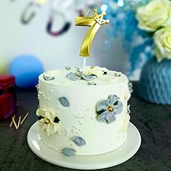 Number 7 Birthday Candle Seven Years Old Happy