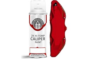 ERA Paints 2K Brake Caliper Spray Paint – Cranberry Red Metallic | High-Gloss Finish, 500°F Heat & Chemical Resistant | Chip-Resistant 12 oz Aerosol | Made in USA