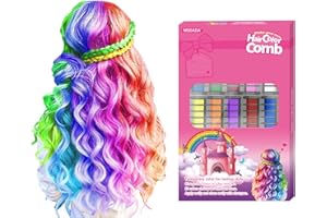 MSDADA New Hair Chalk Comb Temporary Washable Hair Color Dye for Kids Girls-Girls Gifts 8-12 Years Old-Christmas Birthday Eas
