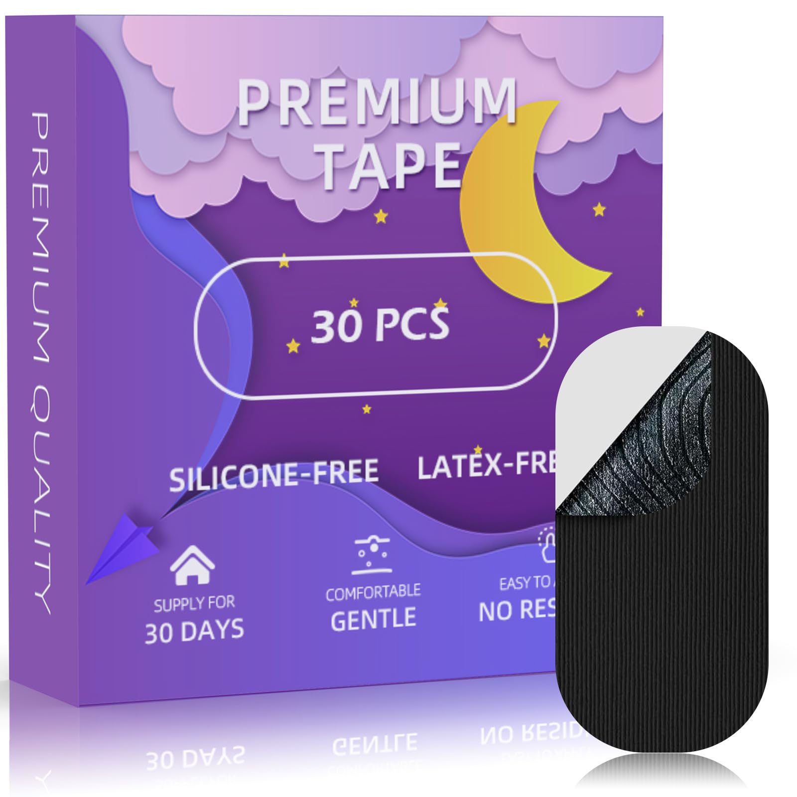 Photo 1 of 30 Pcs Upgrade Premium Comfort Tapad Strip, Hypoallergenic Painless Removal Pre-Cut Heel Pad, Strong Yet Gentle Adhesive, Perfect for Sports, Books, Bowling