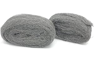 BLOSY Steel Wool 0000 Roll 20ft, Grade #0000 Fine, Multifunctional Fill Fabric DIY Kit, Block Holes Gaps, Finish, Polishing & Cleaning, 10ft x 2 Roll