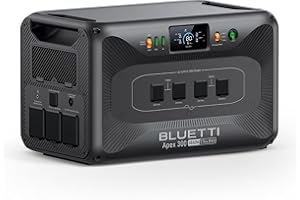 BLUETTI Solar Generator Apex 300 (2025 New), 2764.8Wh LFP Battery Backup with 6 3840W AC Outlets (7680W Surge), Simultaneous 
