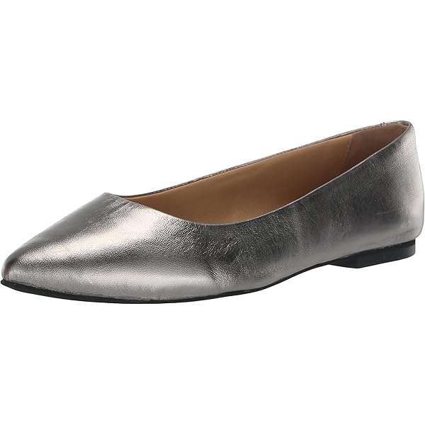 Naturalizer Women's Brittany Ballet Flat, Pewter, 7 M US | Flats