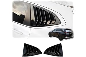 Rear Window Louver Sun Shade Cover For Honda CR-V CRV 2017 2018 2019 2020 2021 2022, Gloss Black ABS Window Louver Shutter Co