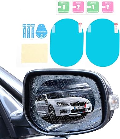 Amazon Goodsland 2枚 セット ドアミラー 撥水 フィルム 防水 コート サイドミラー ミラー 補助ミラー 曇り止め 雨 霧 傷防止 Gd Mrfilm サイドミラー 車 バイク