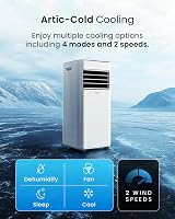 Pro Breeze 7000 BTU Portable Air Conditioner with Remote Dual Window Kits view 3