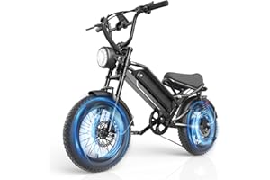 YOLOWAY Electric Bike for Teens Adults【1500W Peak 28 MPH Dirt Bike】Long Range Electric Motorcycle with 48V Removable Battery, 16'' Fat Tire Full Suspension, All-Terrain for Mountains, Snow, Sand, Road