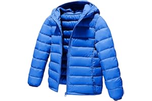 aksuejeow Kids Boys and Girls Coat Puffer Jacket Warm Winter Coats Packable Outerwear for School And Outdoor Activities