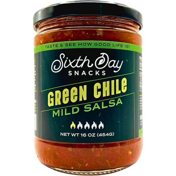 Amazon.com: Sixth Day Snacks Mild Salsa Verde | Fresh Tomatillos