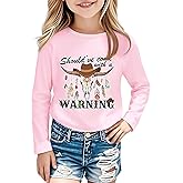 Girls Western Cowgirl T-Shirts - Kids Short Sleeve Cow Shirts Funny Rodeo Graphic Letters Print Summer Tee Tops