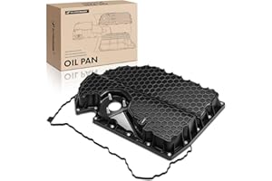 A-Premium Lower Engine Oil Pan Sump with Drain Plug Compatible with Audi A3 2015-2019, S3 2015-2019, TT 2016-2017 & Volkswagen Golf 2015-2018, GTI 2015-2017, Golf Alltrack/Sport Wagen, 1.8L 2.0L Turbo