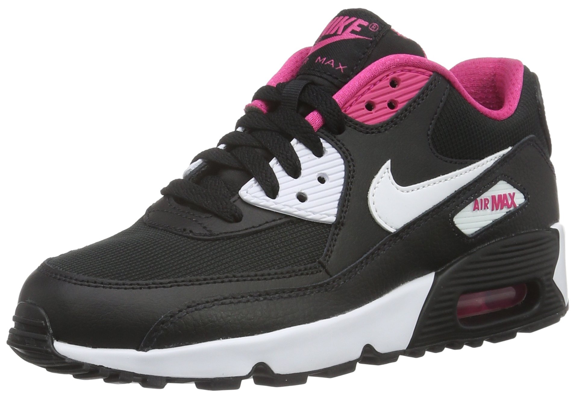 Nike Kids Air Max 90 Mesh Gs Black White Vivid Desertcart INDIA