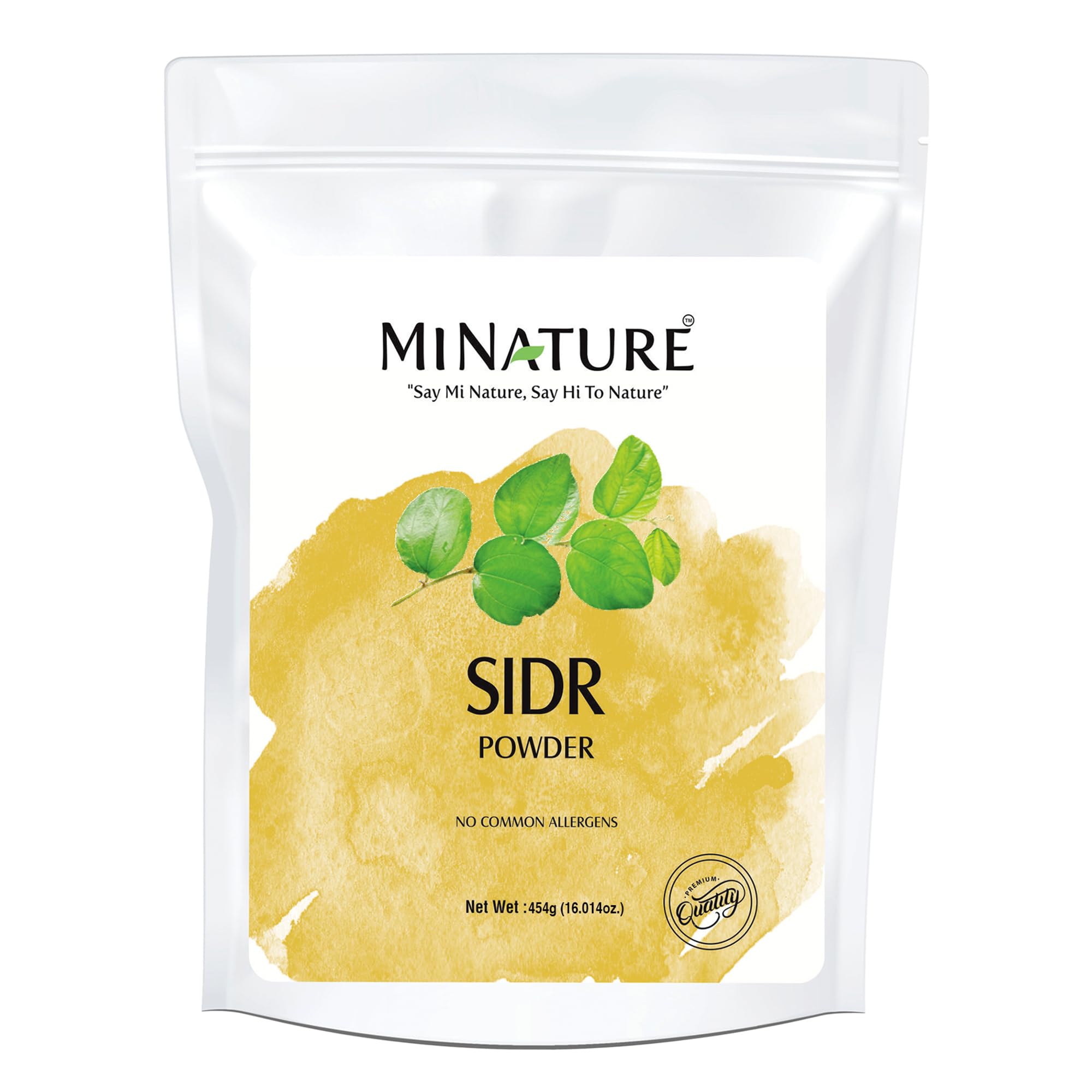 Mi Nature Fresh Sidr Leaves Powder 454gm (16oz) | Natural Deep Cleansing & Conditioning Herb for Hair Care | Traditional Herbal Cleanser |Plant-based Source of Mucilages and Saponins