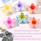 WUBAYI 6 Pcs Flower Hair Clips Nonslip Claw Clips for Medium Thick Hair view 7