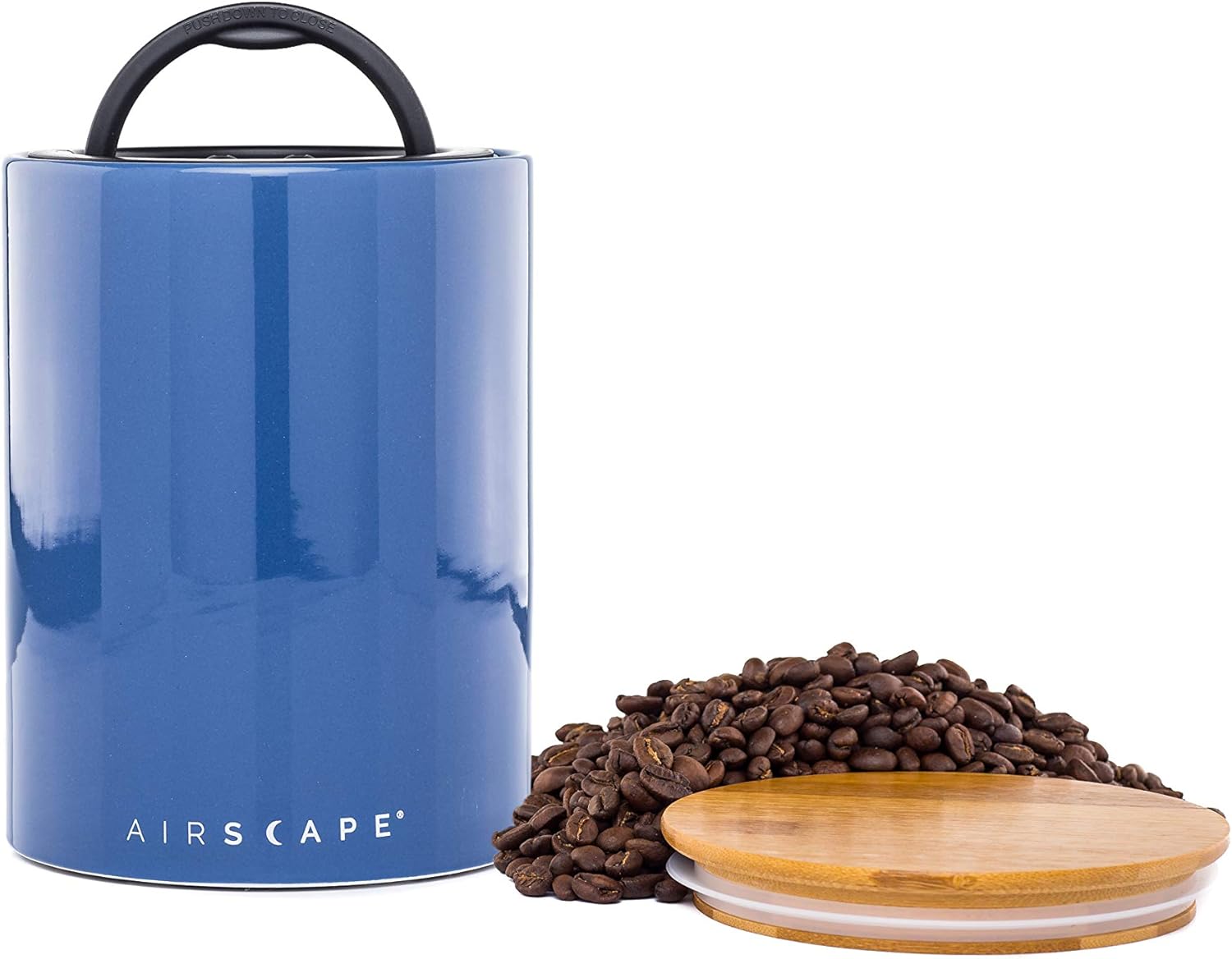 Airscape Ceramic Coffee and Food Storage Canister Patented Airtight