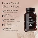 Form Edge Natural Nootropic for Focus with Alpha GPC Bacopa Ginkgo B Vitamins view 4