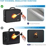 ENGPOW Fireproof Document Box 5200℉ 13 Pockets Lockable A4 Storage Organizer view 4