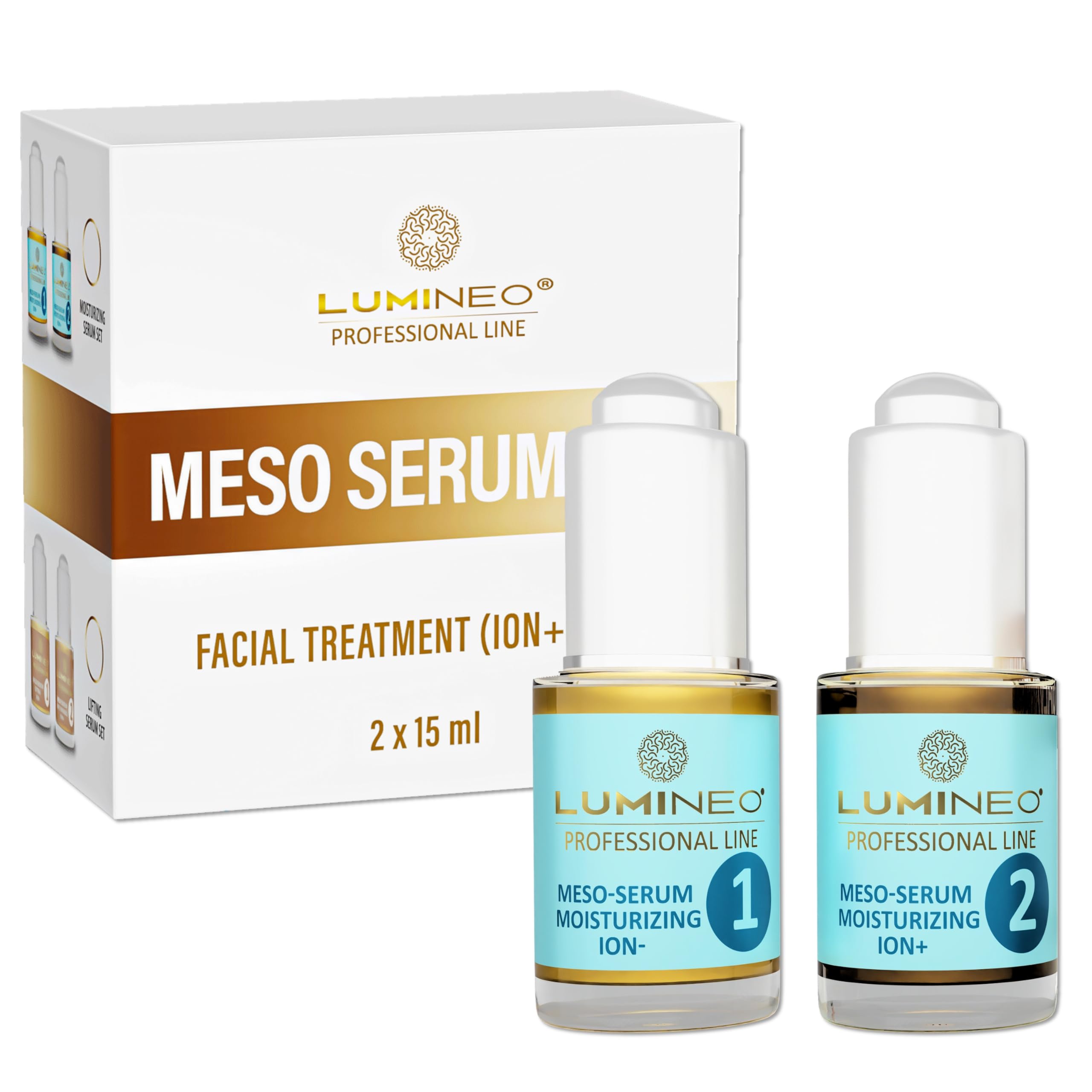 Lumineo Mesotherapy Serum Face Serum Face Cream Women Lifting Preparations Anti -Wrinkle -Aging for Ultrasonic Facial Massagers with Ion (Moisturizing)