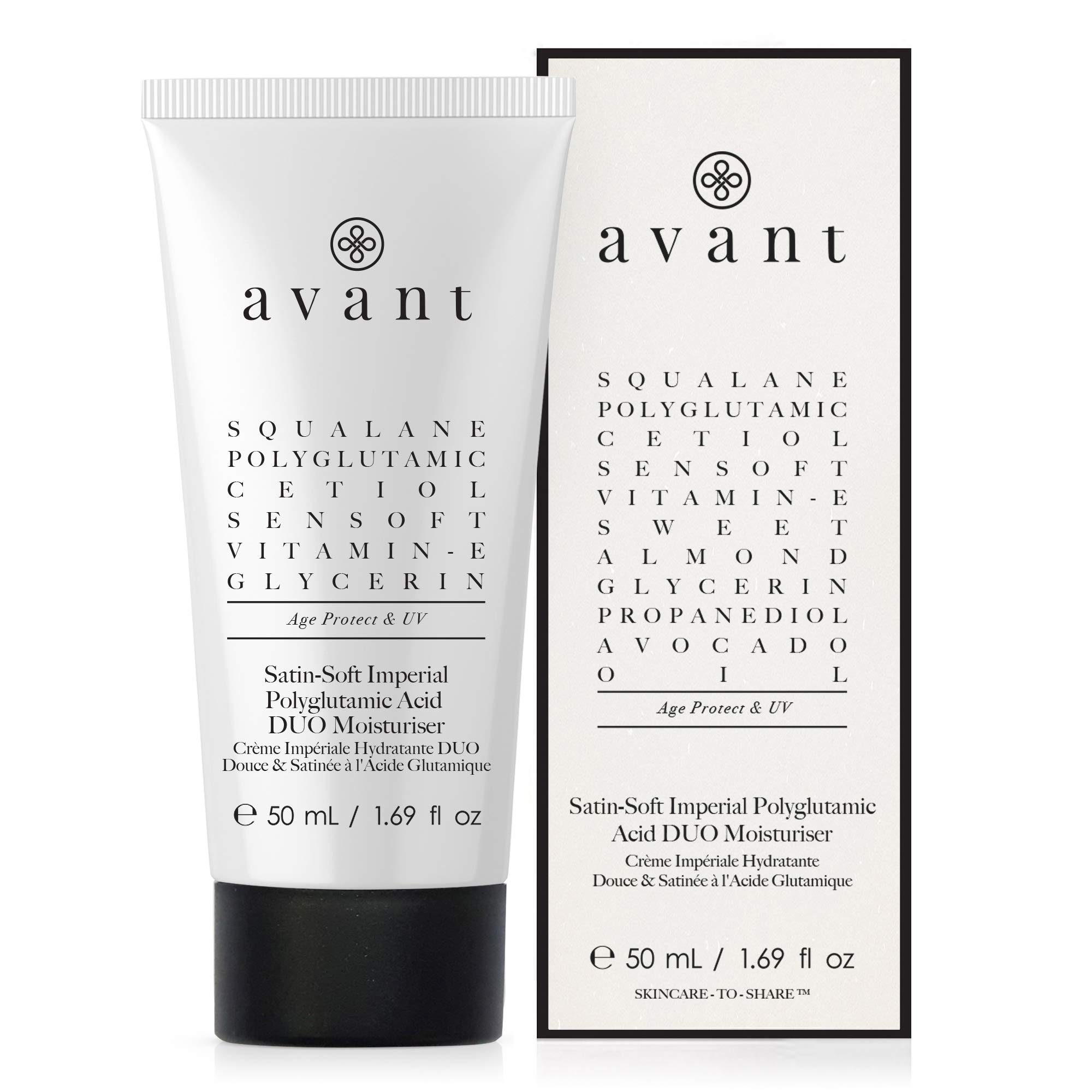 Avant | Satin-Soft Imperial Polyglutamic Acid Duo Moisturiser | 1x50ml