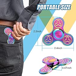 7 Pack Rainbow Fidget Spinners Pack Stress Relief
