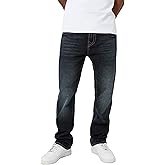 True Religion Men’s Ricky Straight Leg Jeans with Back Flap Pockets – Mens Jeans