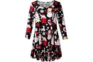 LARACE 3/4 Sleeve Shirts for Women Plus Size Tunic Dressy Top Loose Fit Flare T-Shirt