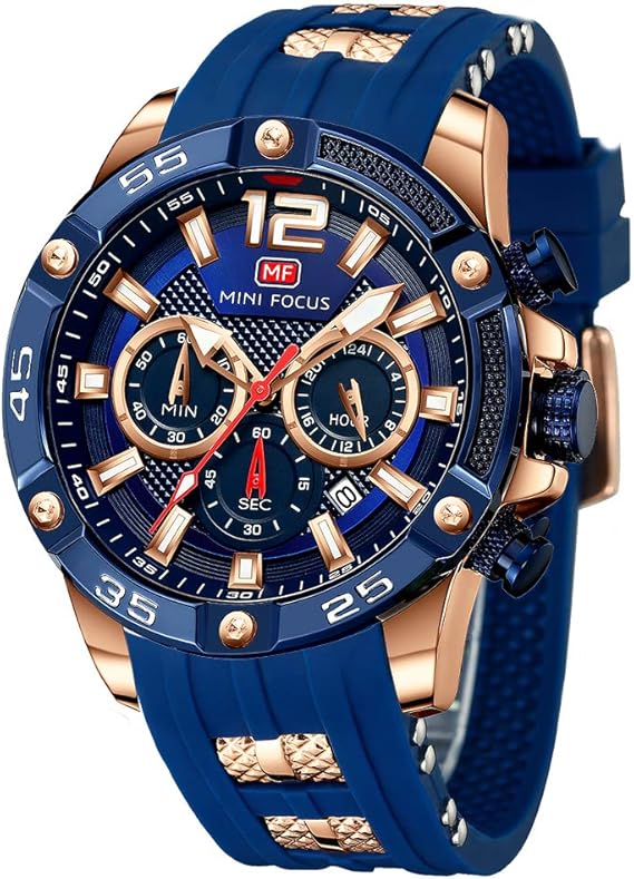 Amazon メンズスポーツウォッチ 多機能 防水 発光 カレンダー シリコンストラップ リストウォッチ ファッション メンズ ブルー メンズ腕時計 腕時計 通販