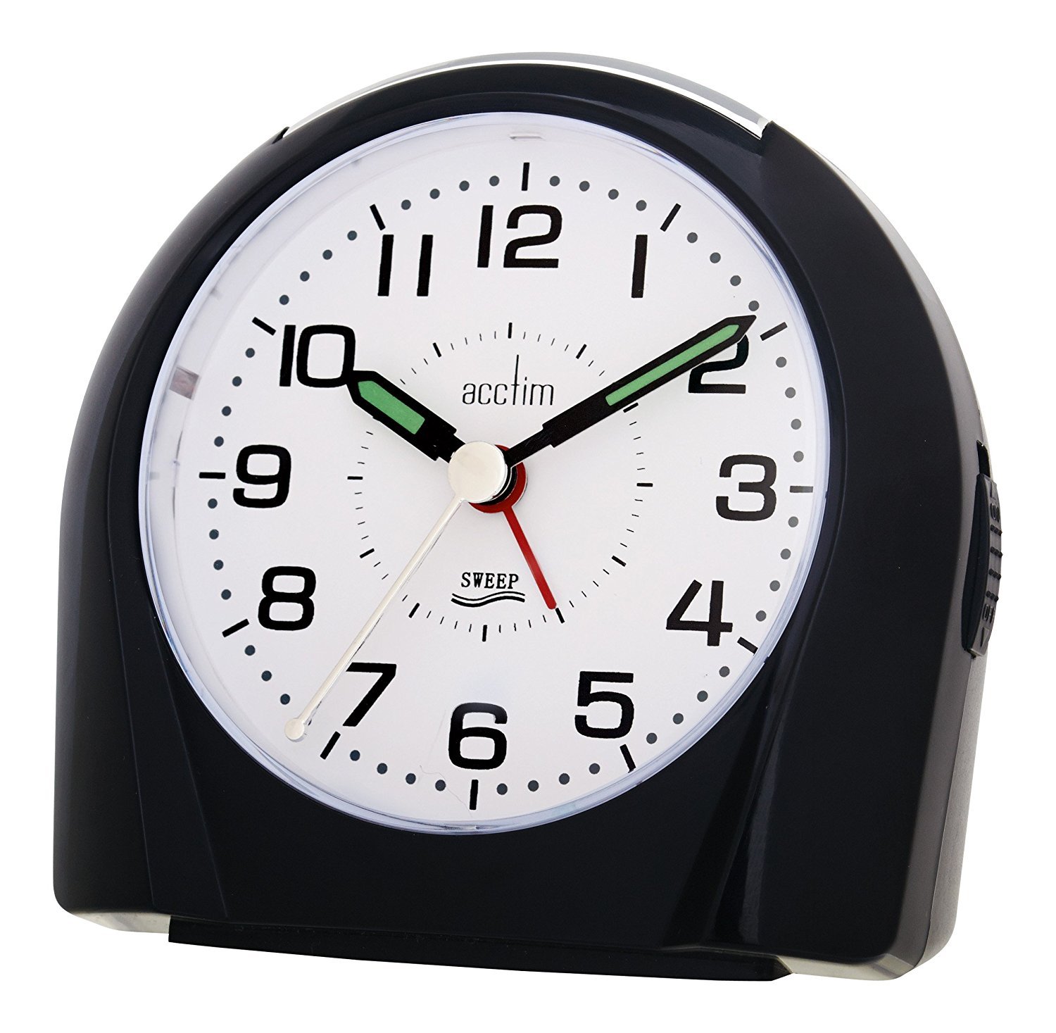 Acctim Europa Silent Sweeper Alarm Black 14113
