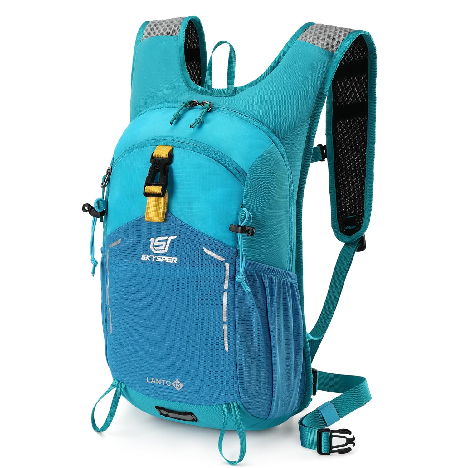 SKYSPER Small Hiking Backpack - 15L Travel Daypack Lightweight Bag Water Resistant Hiking Backpacks for Women Men(Blue) Image