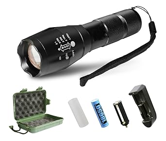 LED Tageslicht Taschenlampe Flashlight,TKSATR Taschenlampe Licht Lampe Arbeit Licht Taschenlicht Lampenlebensdauer von bis zu