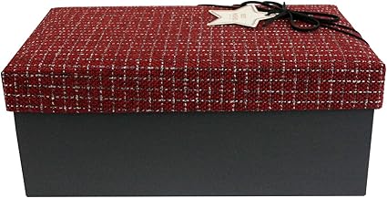 Emartbuy Lujo Rígido Caja de Regalo de Presentación en Forma de Rectángulo, 31 x 21 x