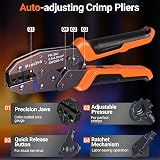 Preciva Insulated Wire Terminal Crimping Tool 0.5-6mm² 27 Type 680Pcs view 4