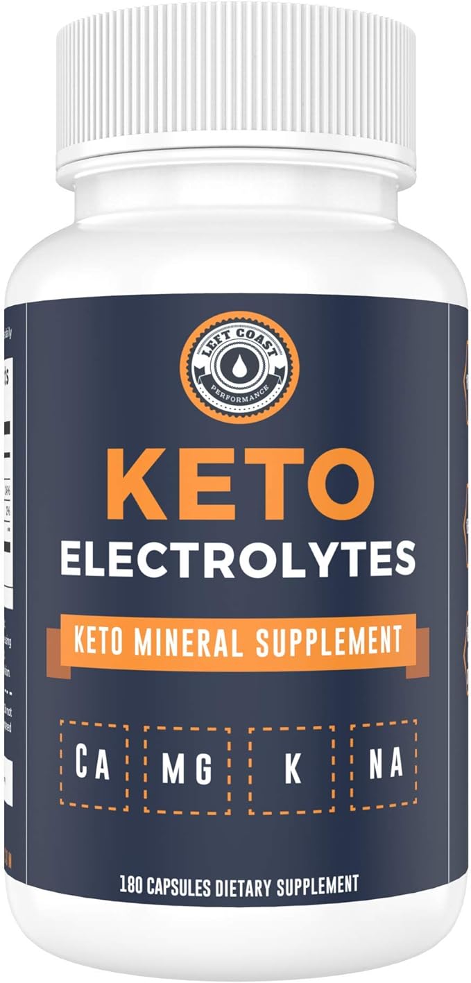 Keto Electrolyte Supplement, 180 Capsules. Electrolyte