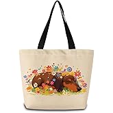 ZhuVantrix Floral Dachshund Tote Bag Reusable Grocery Bags Aesthetic Shopping Shoulder Handbag with Interior Zipper Pocket Stylish Floral Dachshund Present for Dog Lovers Women