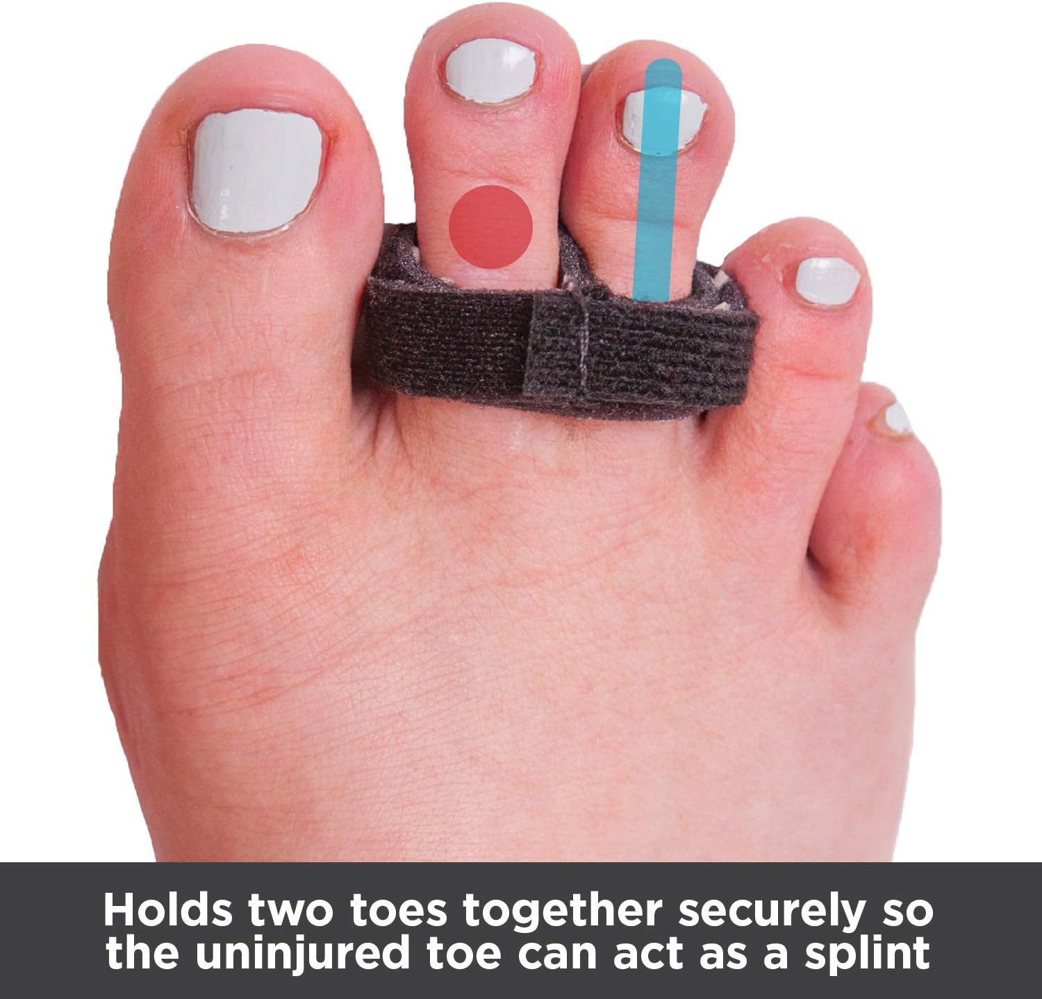 Amazon Com Braceability Buddy Tape Toe Splint Wraps Non Slip Taping Straps For Treating A Broken Pinky Or Big Toe Jammed Sprained Swollen Dislocated Fractured Mallet Or Hammer Toe Injury Pack Of 4
