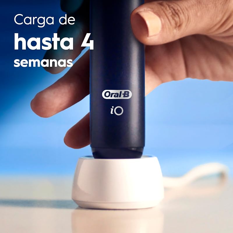 Oral-B iO 2 Pack de 2 Escovas de Dentes Elétricas Night Black e Soft Pink, 2 Cabeças, 1 Estojo de Viagem, 1 Suporte de Recarga, 3 Modos de Escovagem, Sensor de Pressão e Temporizador
