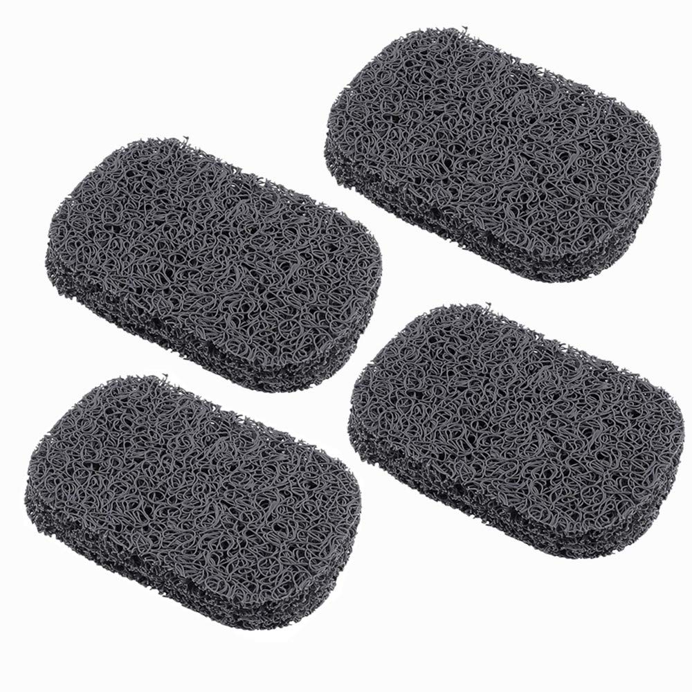 Soap Saver, 4PCS Soap Lift Eco-Friendly, Soap Holder,Recyclable Non-Slip Soap Dish Pad Natural(gray)）