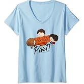 Friends Chibi Pivot Portrait V-Neck T-Shirt