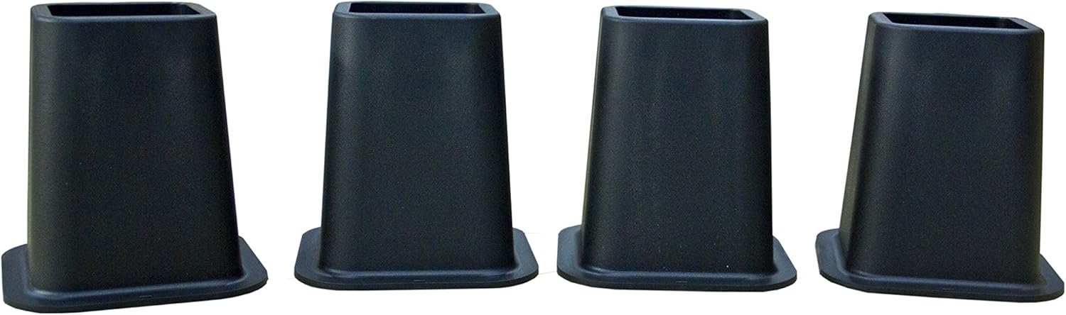 Kings Brand Furniture - Heavy Duty 6-inch Bed Risers, Furniture Riser, Great for Under Bed Storage, Set of 4: Home & Kitchen