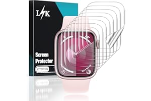 LϟK 8 Pack TPU Screen Protector for Apple Watch Series 9 8 7 41mm - Self-Healing Anti Scratch Bubble Free HD Touch Sensitive 